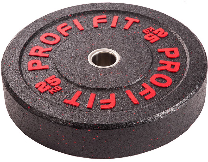 Диск для штанги Hi-Temp с цветными вкраплениями, d51 25кг Profi-Fit