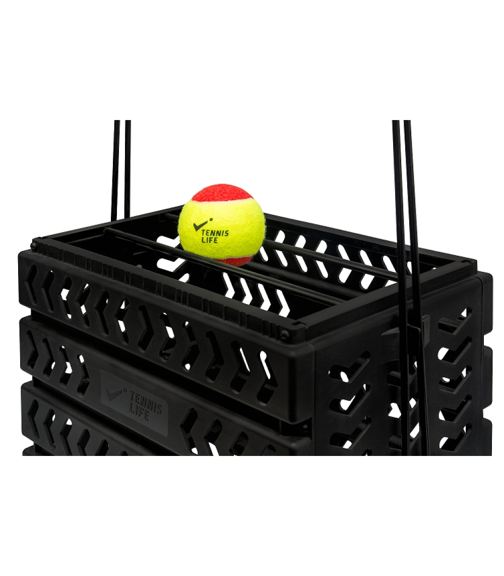 Корзина 80 мячей с колесами Tennis Life TL80BLACK черный