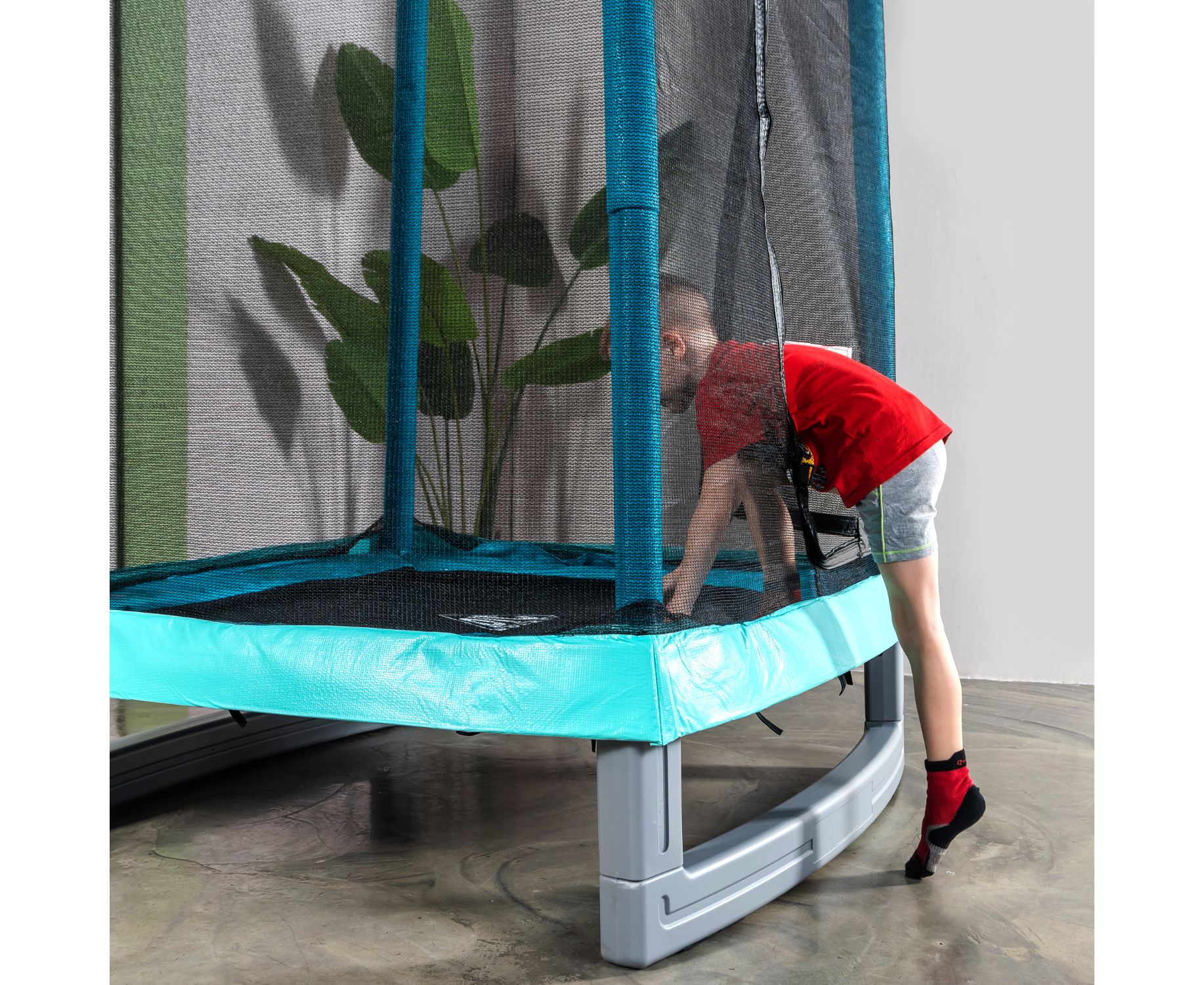 Батут DFC Monkey 50" сетка (127х127см) 50INCH-JPMB синий-зеленый