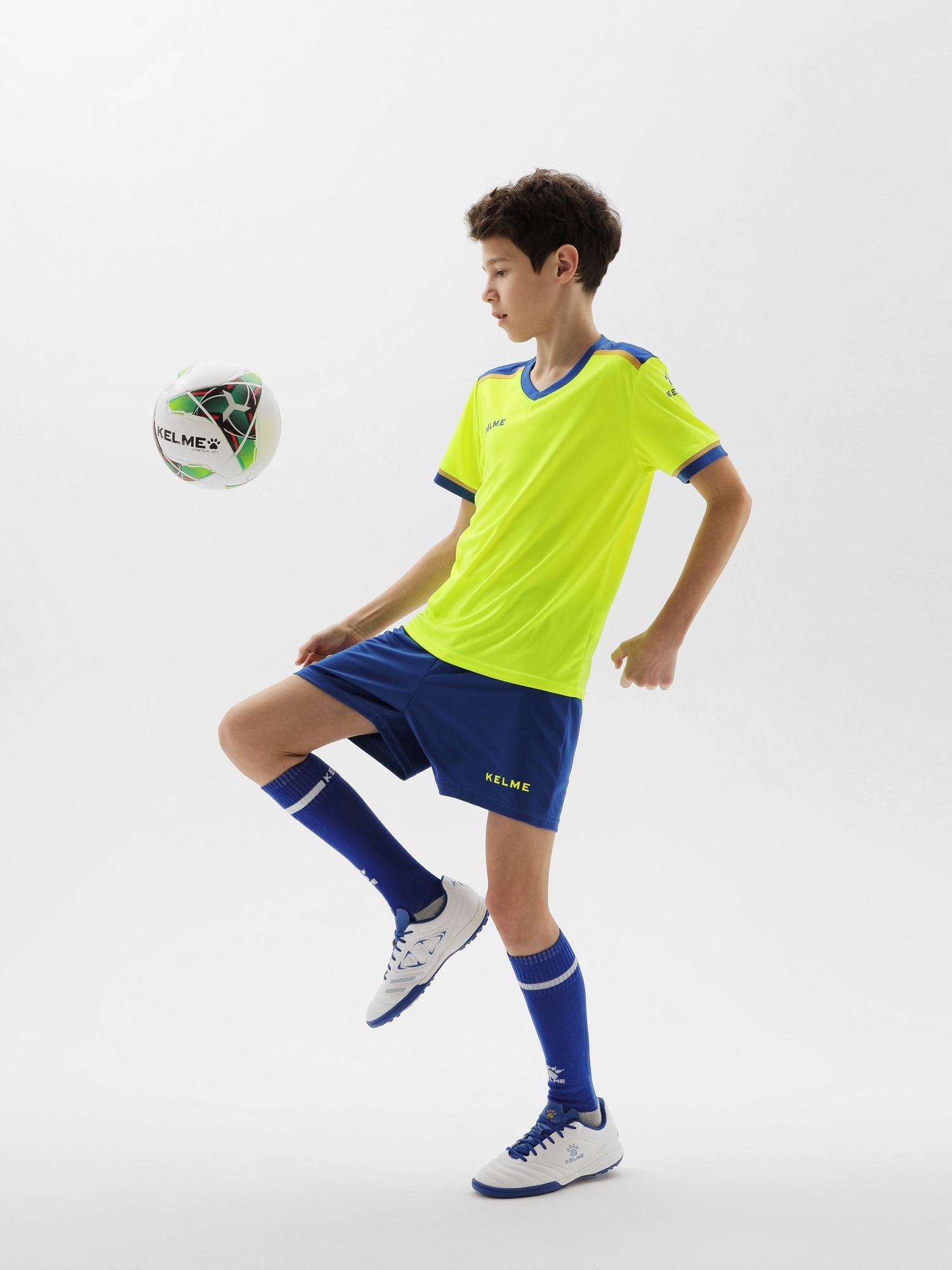 Детская футбольная форма Kelme Football Suit 8351ZB3158-918 Yellow\Blue