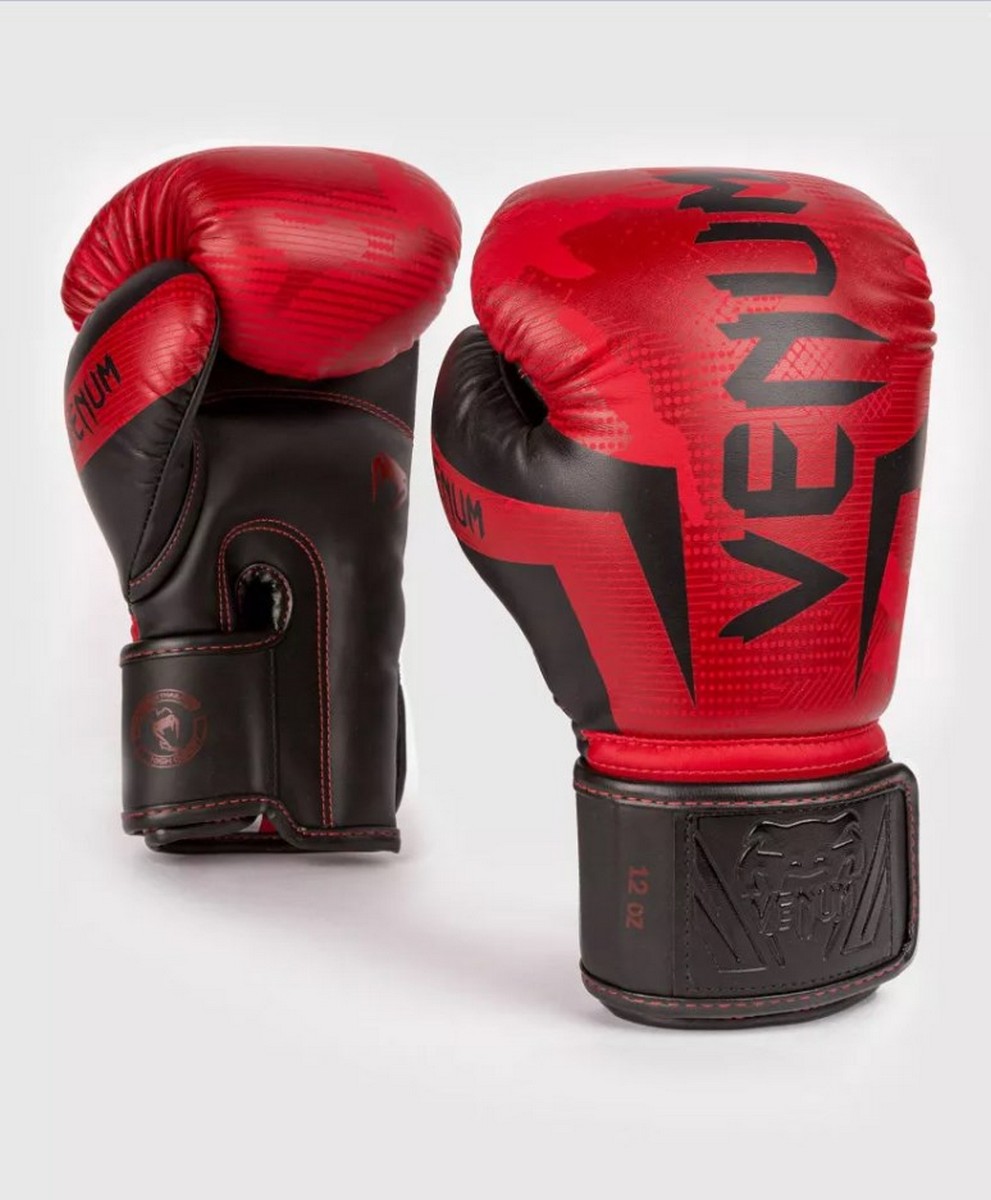 Перчатки Venum Elite 1392-499-10oz красный\камуфляж
