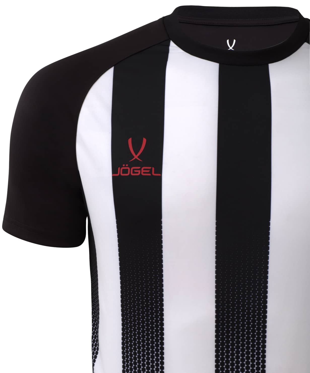 Футболка игровая Jogel Camp Striped Jersey, белый/черный