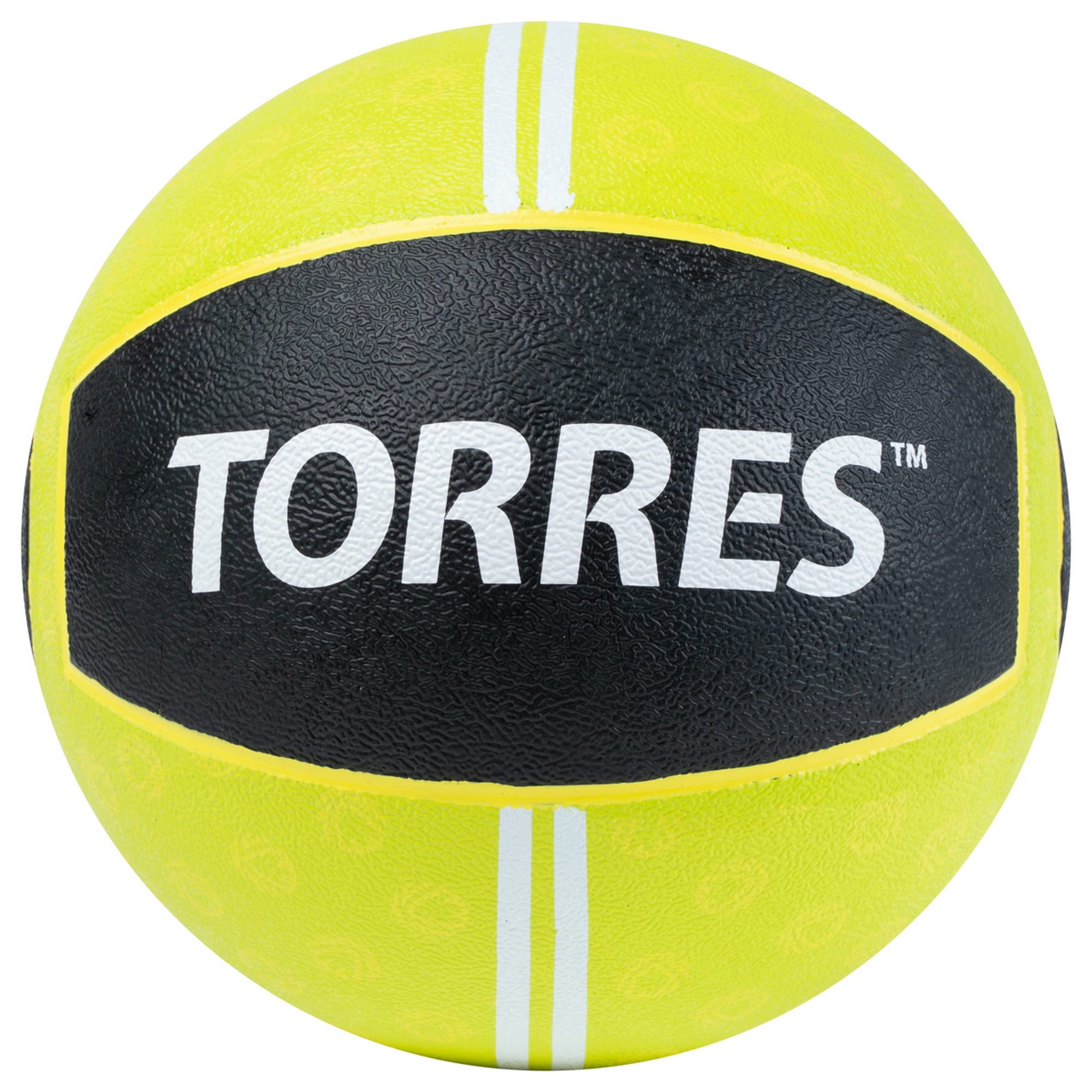 Медбол 2кг, d19,5см, резина Torres AL00232 салатово-черный