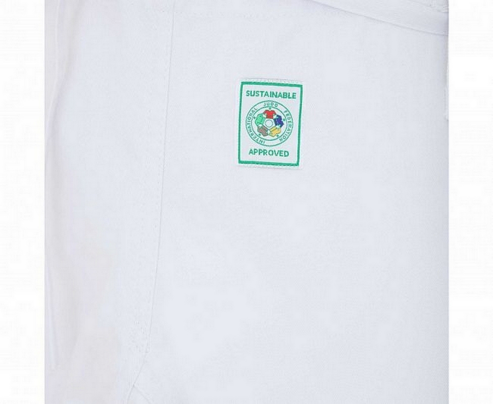 Кимоно для дзюдо Adidas Champion III IJF Slim Fit Green Label J-IJF3-1 белый