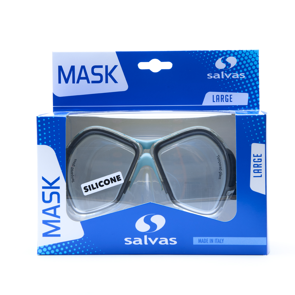 Маска для плавания профессиональная Salvas Phoenix Mask CA520S2QYSTH голубой