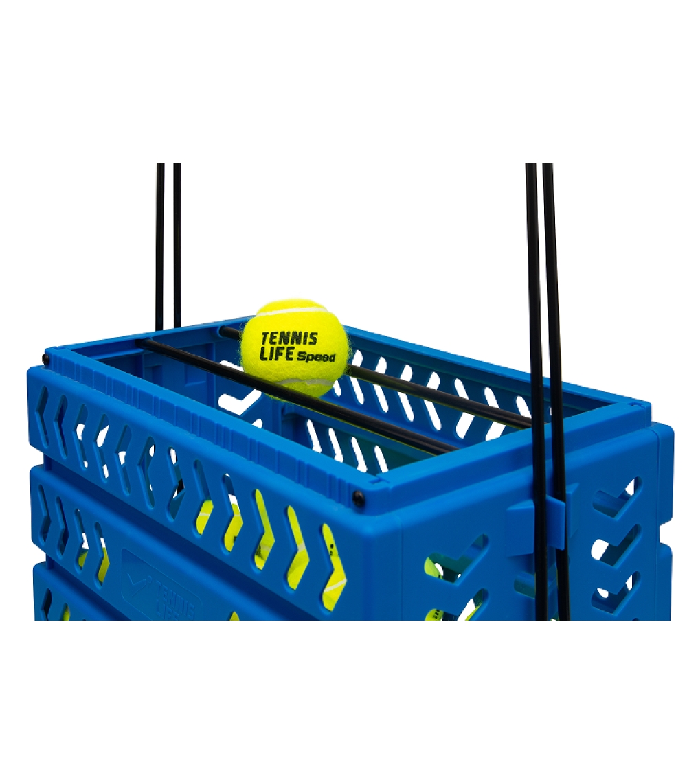 Корзина 80 мячей с колесами Tennis Life TL80BLUE синий