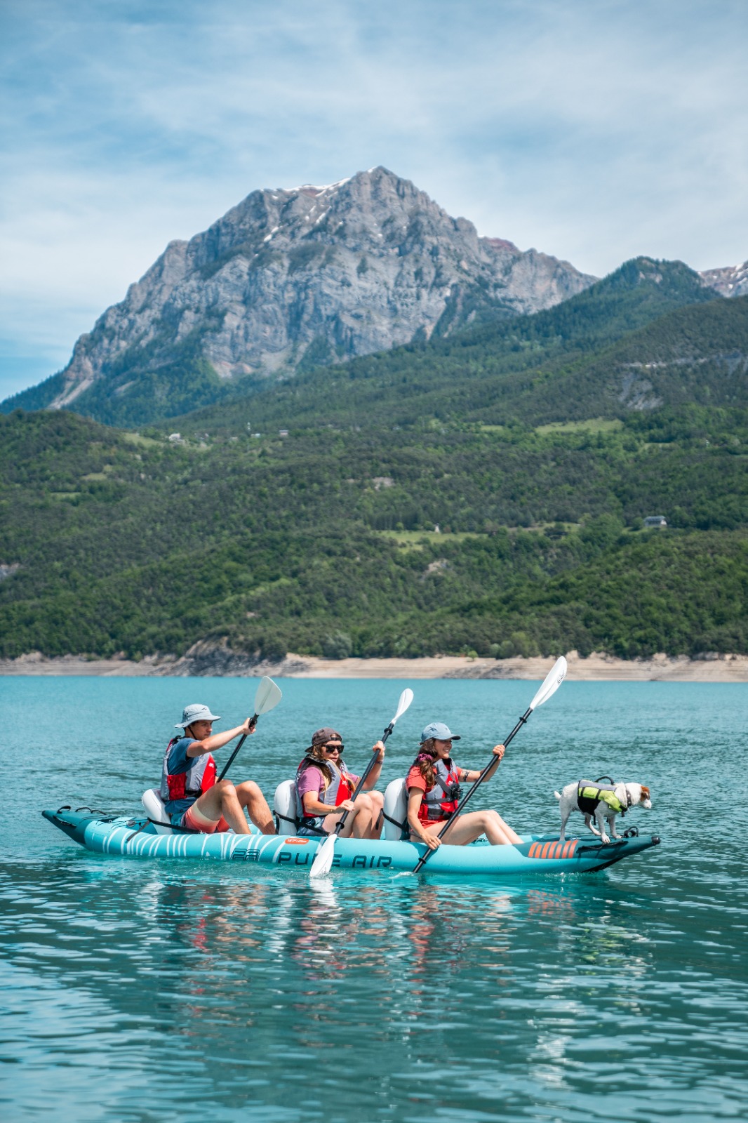 Надувная байдарка Kayak Glider-475 475x83х42см, 3 весла, 3 сиденья, киль, до 230кг Aqua Marina Glider-475 PA-25GD03