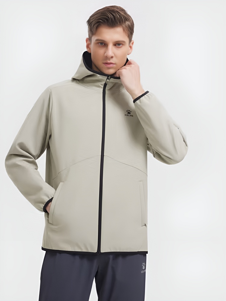 Куртка Kelme Fleece Woven Jacket (Hooded) 9347WT1007-E02 Beige