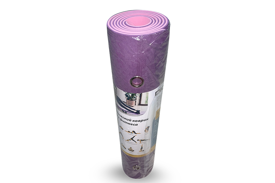 Коврик для йоги TPE 6 мм Двухсторонний (с люверсами) Hasttings Digger HD22D1C-Purple Фиолетовый