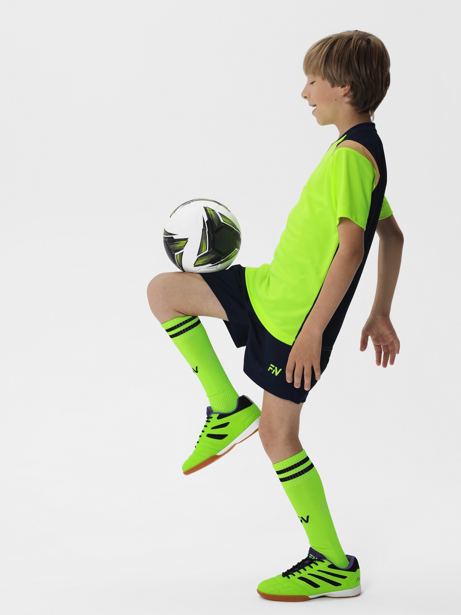 Детская футбольная форма FN Orbital Kid KFN4261019-905 Neon\Dark Blue