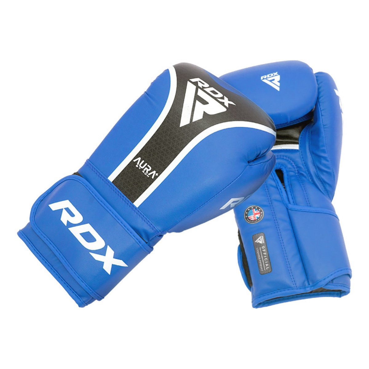 Перчатки RDX Aura Plus T-17 BGR-T17UB-12OZ+ синий\черный