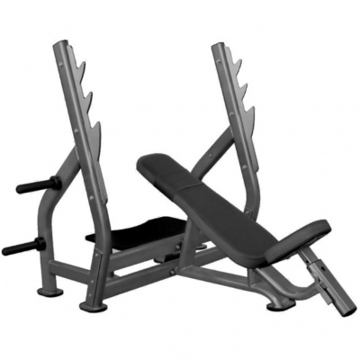 Олимпийская наклонная скамья со стойками Impulse IT7015