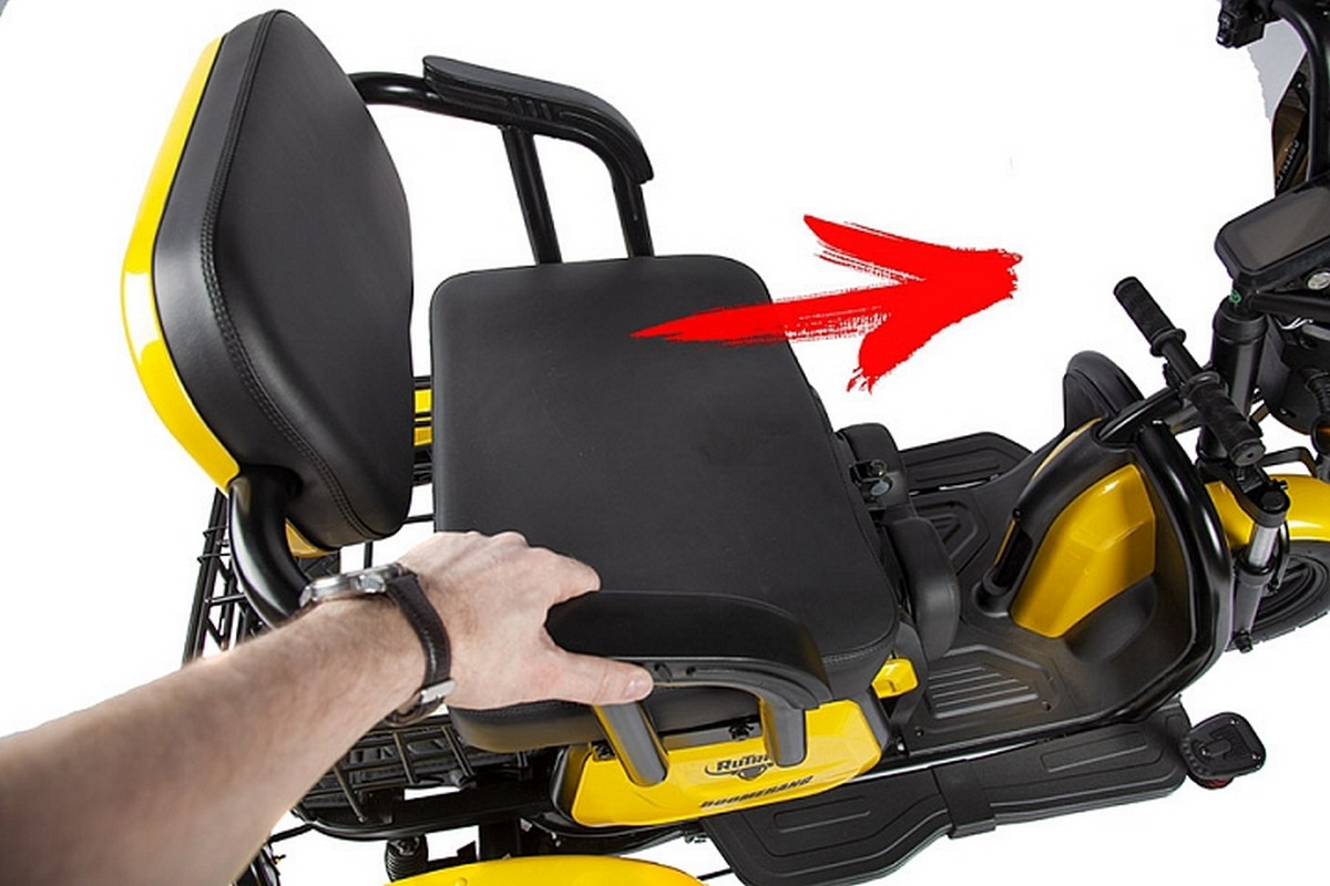 Пассажирский трицикл RuTrike Бумеранг 022656-2340 черный