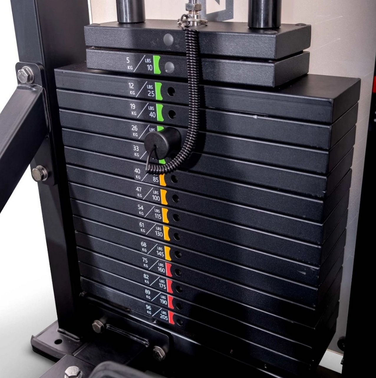 Горизонтальная тяга Protrain CP108, черно-красный | Premium Fitness