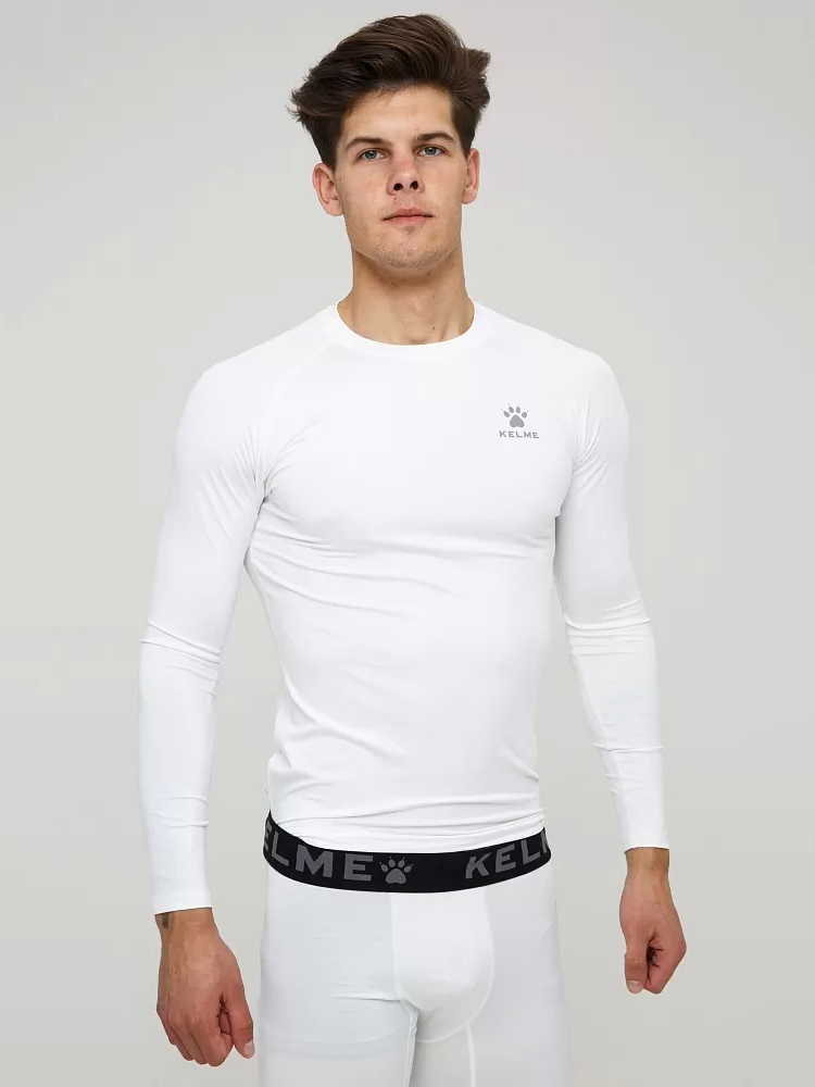 Термобелье (верх) Kelme Tech Fit L\S (Thin) 3891113-100 White