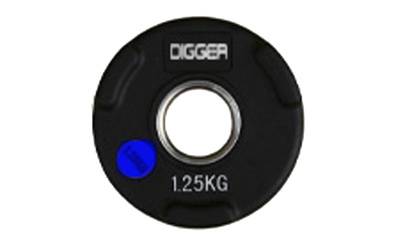 Диск олимпийский обрезиненный 3-х хватовый 1,25кг Hasttings Digger HD51C1C-1,25