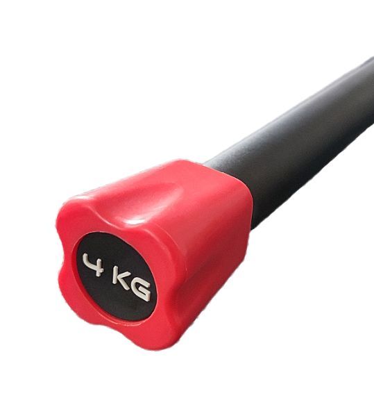 Бодибар 4кг, наконечник красный Fitex Pro FTX-1137-4kg