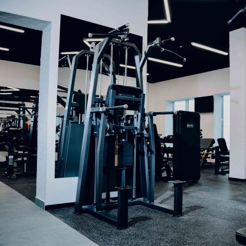 Турник и Брусья с Противовесом DHZ A2009, стек 100 кг | Premium Fitness