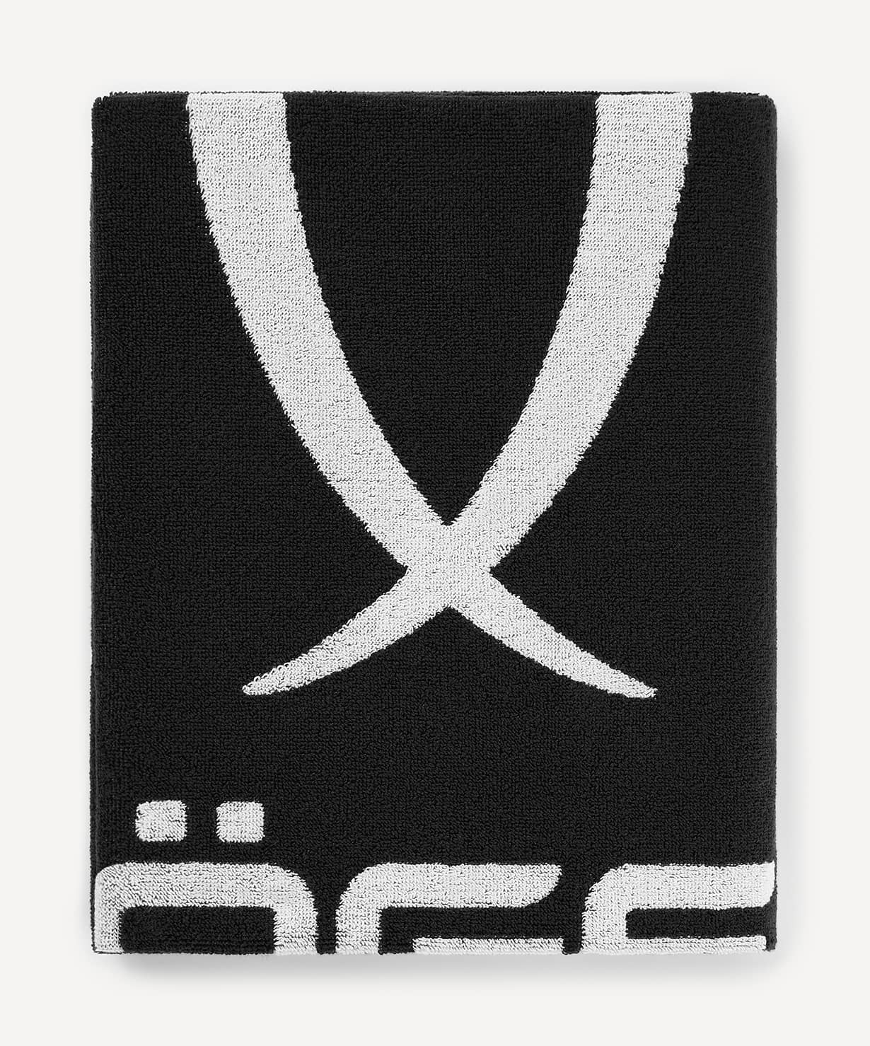 Полотенце спортивное, 70х140см Jogel ESSENTIAL Towel L, черный\белый