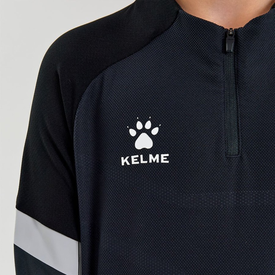 Детская олимпийка Kelme Knitted Training Jumper Kid 7361TT3013-201 Dark Grey