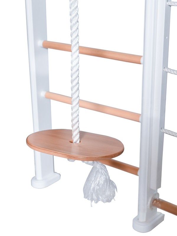 Детский спортивный комплекс Perfetto Sport "Scala in legno con rete" bianco-naturale PS-125