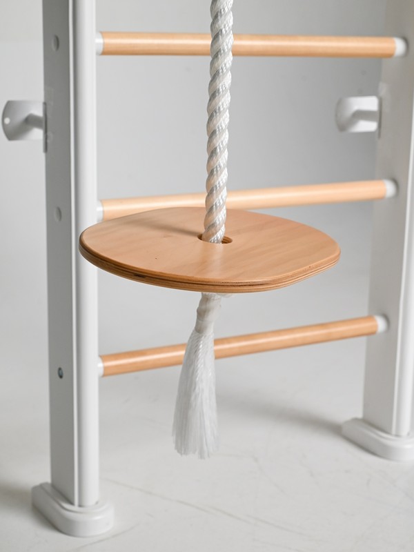 Детский спортивный комплекс Perfetto Sport "Scala in legno con rete 1" bianco-naturale PS-128