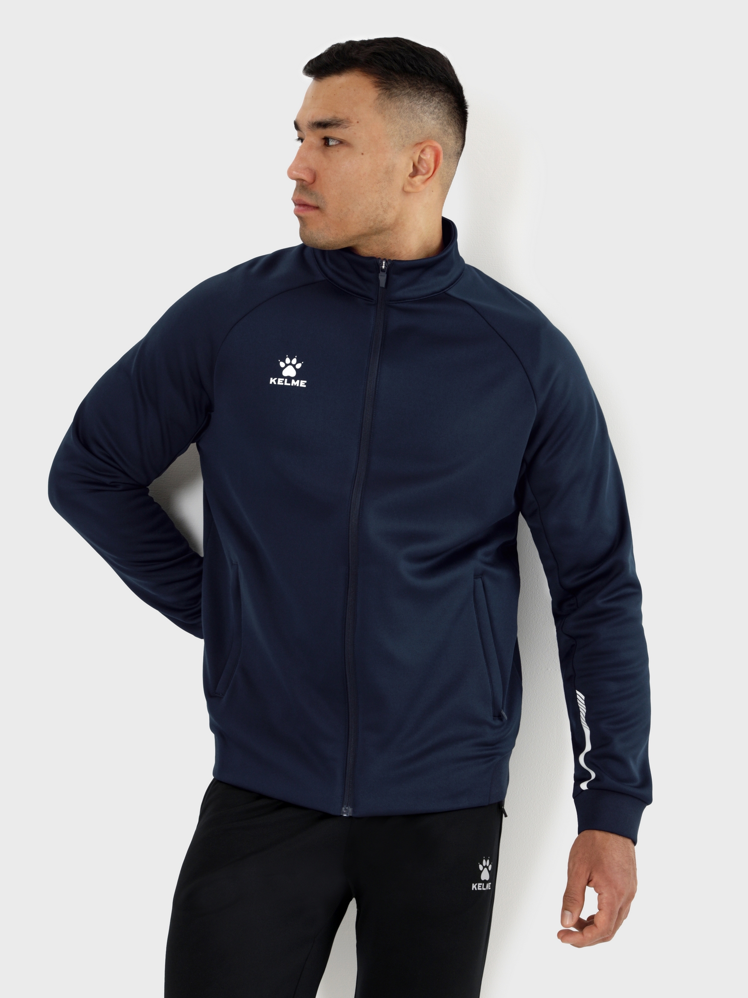 Олимпийка Kelme Knitted Jacket (plus Fleece) 7461WT1143-416 Dark Blue