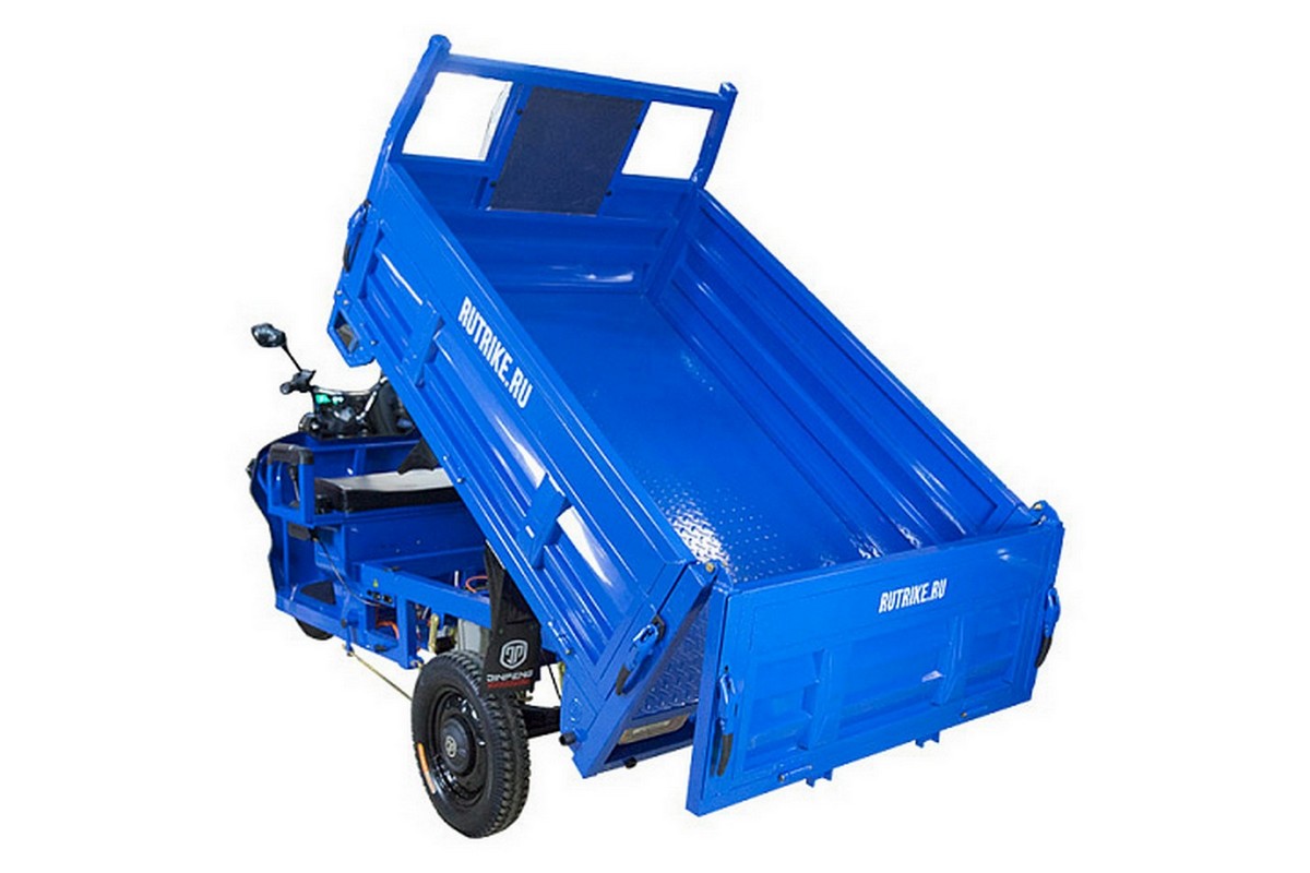 Грузовой электрический трицикл RuTrike D5 1700 гидравлика (60V1200W) 024732-2798 темно-зеленый