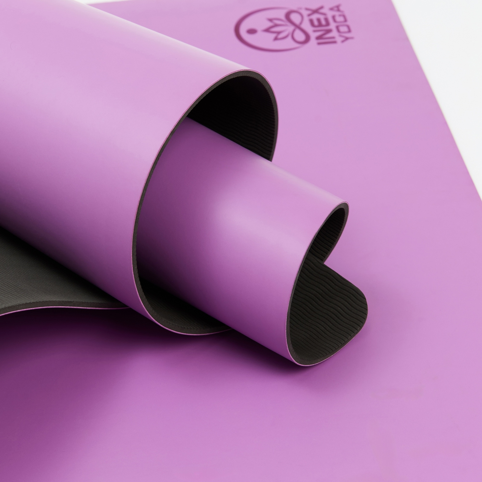Коврик для йоги 185х68х0,5 см, TPE полиуретан Inex Yoga PU Mat PUMATPE-PR фиолетовый