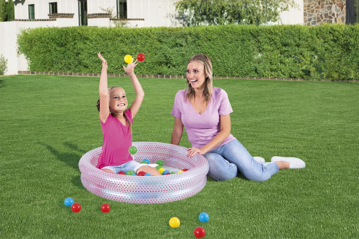 Детский надувной бассейн с мячами Play Pool, 91x20см Bestway 51141
