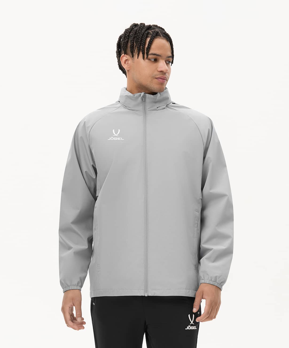 Куртка ветрозащитная Jogel PREMIER PerFormPROOF FZ Rain Jacket, серый