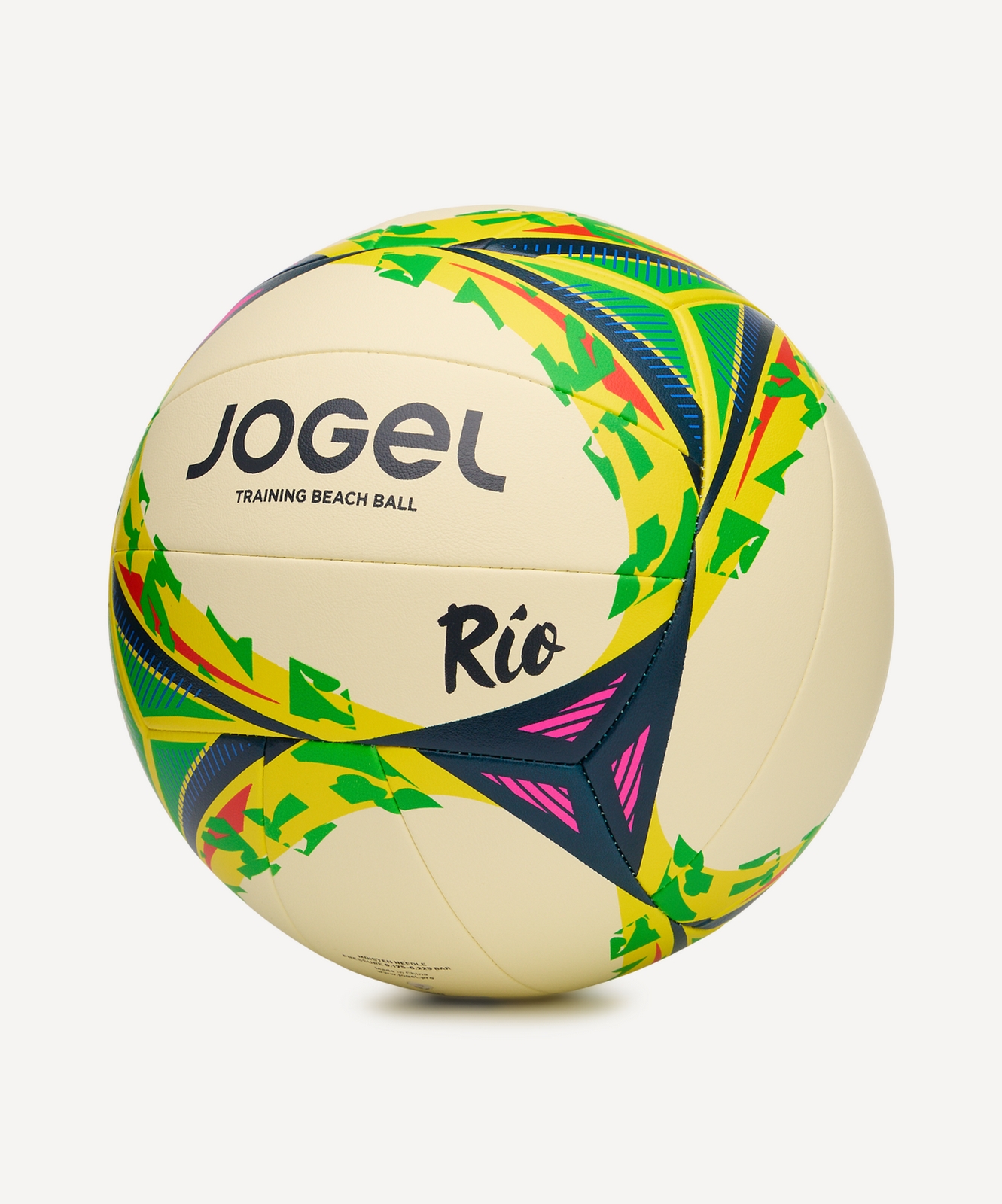Мяч для пляжного волейбола Jogel Rio, желтый\зеленый