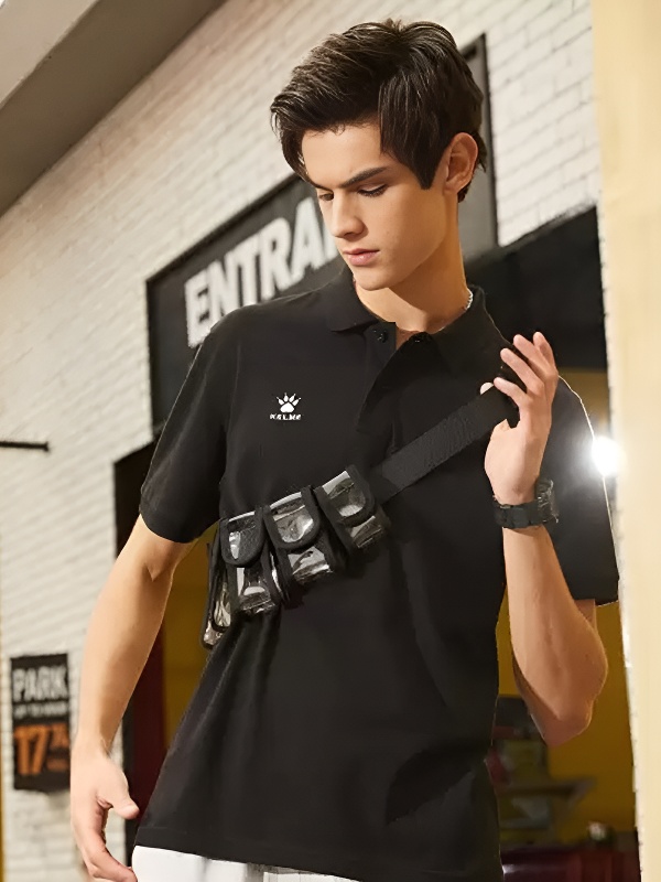 Футболка-поло Kelme Short Sleeve Polo Shirt 3891064-000 Black