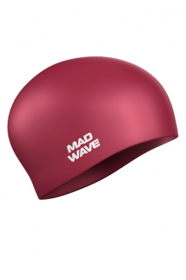 Силиконовая шапочка Mad Wave Long hair silicone M0511 01 0 25W бордовый