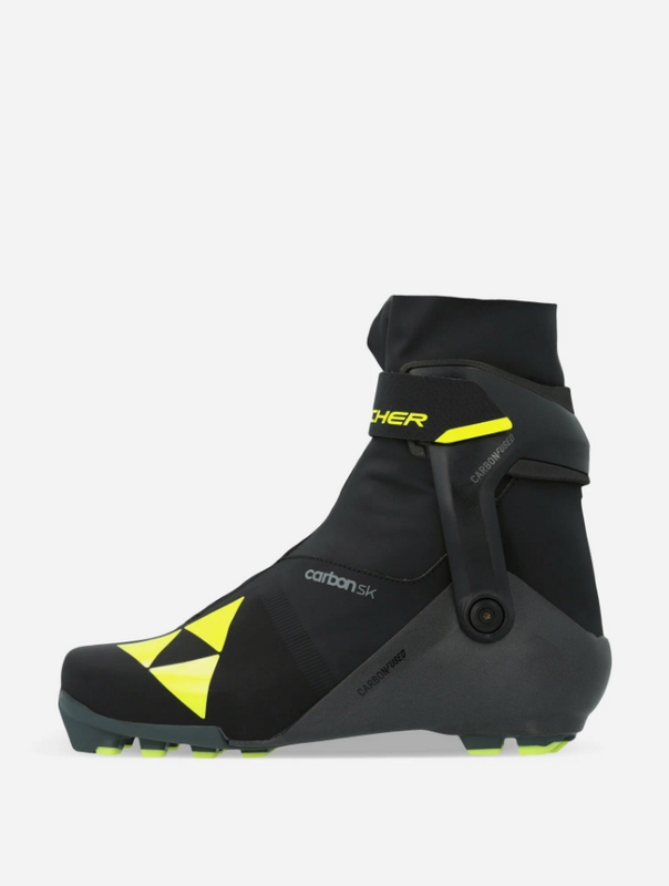 Лыжные ботинки NNN Fischer Carbon Skate0 S15024 черный\желтый