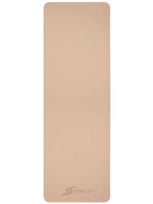 Коврик для фитнеса и йоги, TPE, 183х61х0,6см Start Up ZH-01 Beige\Gray