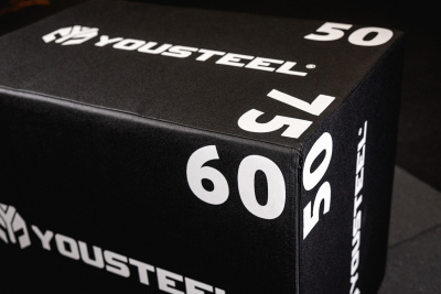 Тумба мягкая для запрыгивания YouSteel 75х60х50см
