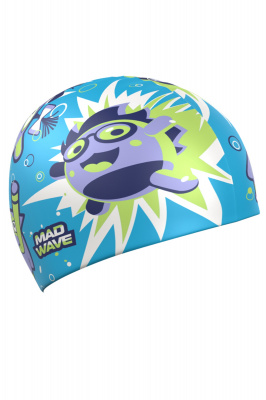 Юниорская силиконовая шапочка Mad Wave Mad Bubble cap M0574 20 0 04W