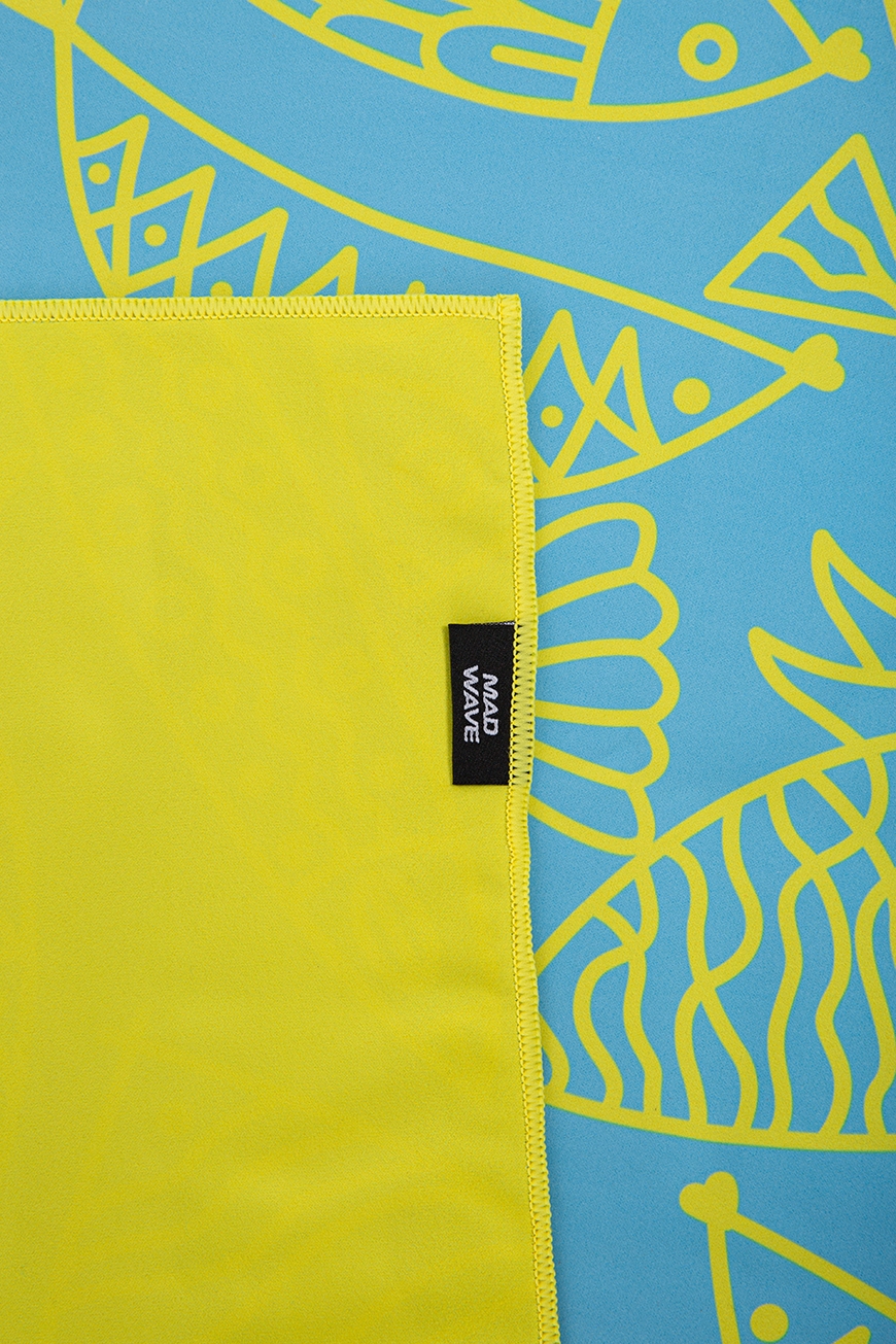 Полотенце из микрофибры Mad Wave Microfiber towel Fishes M0764 06 0 00W
