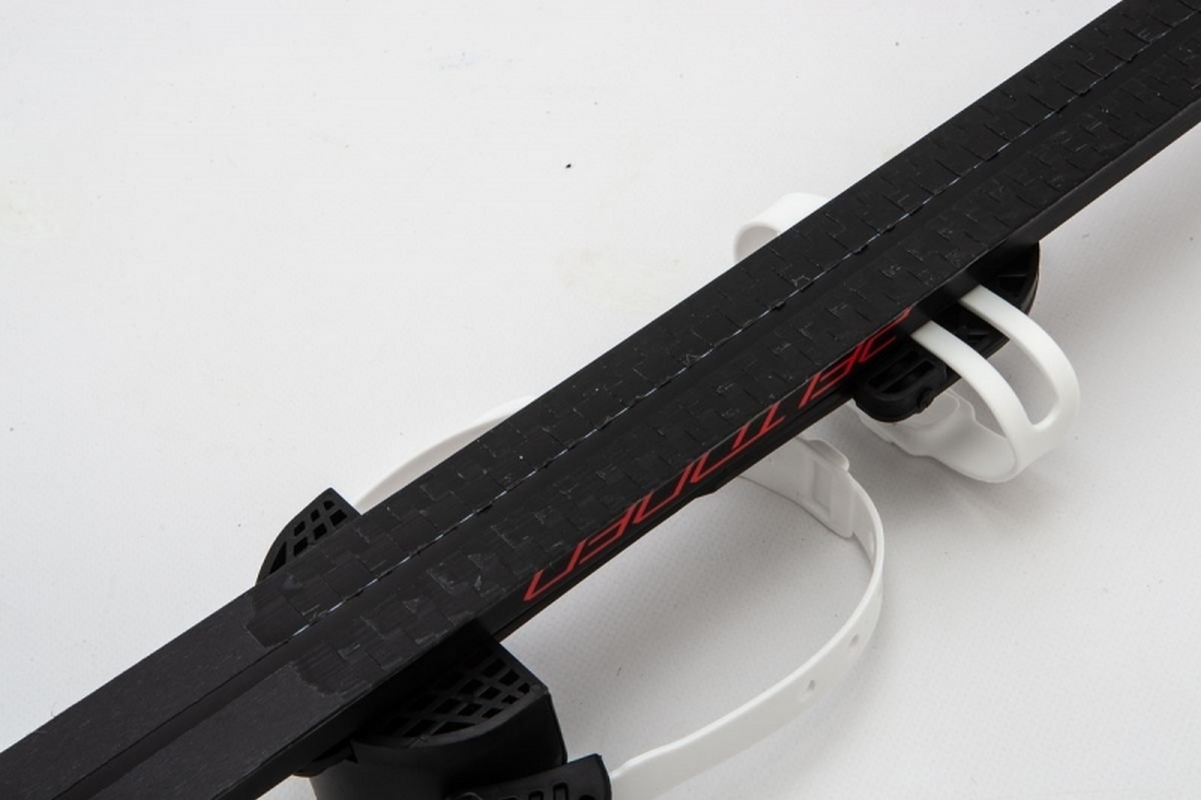 Лыжи Комплект STC 158 STEP Tiger red/black c универс. креплением "Цикл" с палками 110 см 36966