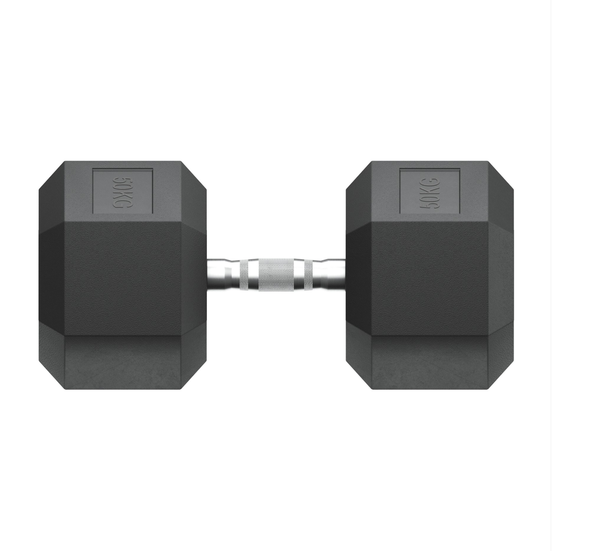 Гантель гексагональная обрезиненная 50 кг UnixFit DBHEX50