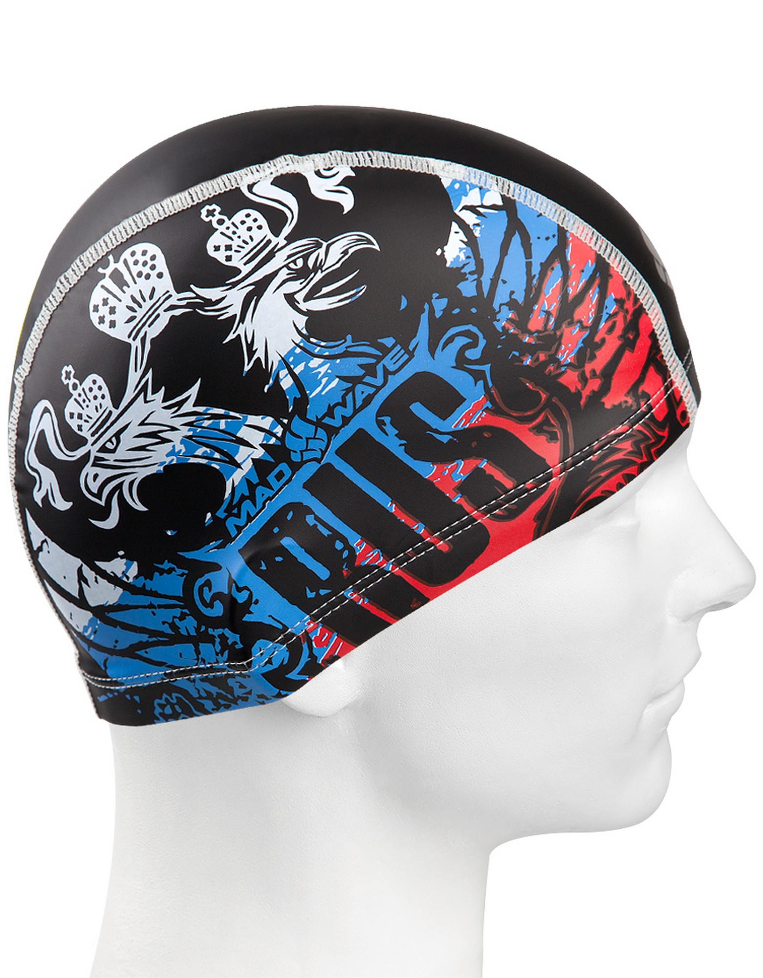 ПУ шапочка Mad Wave Color RUS M0585 03 0 00W черный