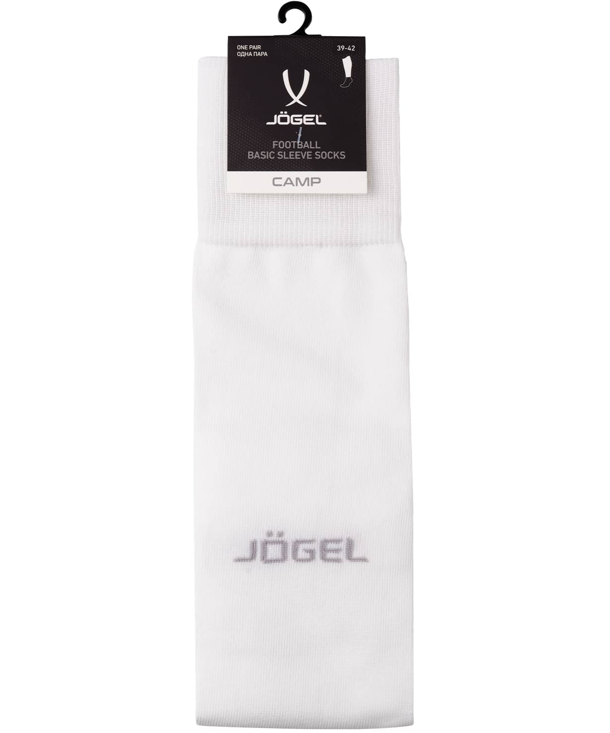 Гольфы футбольные Jogel CAMP BASIC SLEEVE SOCKS 00, белый\серый