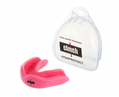 Капа одночелюстная Clinch Competition Single Layer Mouthguard C511 розовый