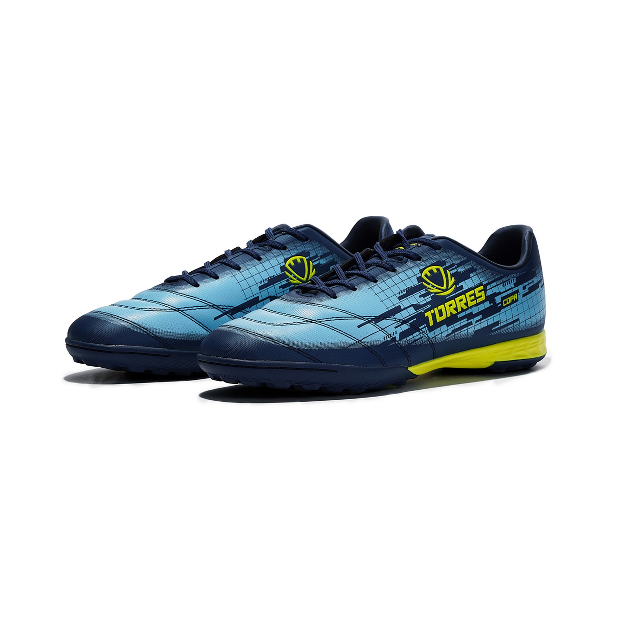 Бутсы футбольные (многошиповки) Torres COPA TS234237-736 сине-голубой