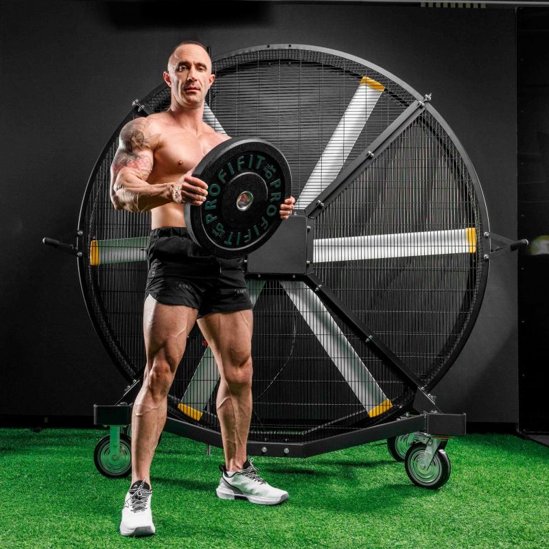 Диск для штанги Hi-Temp с цветными вкраплениями, d51 15кг Profi-Fit