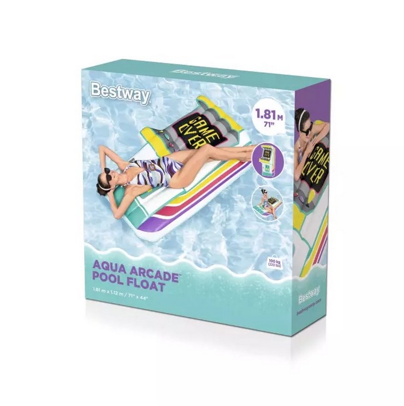 Надувной матрас для плавания 181x112см, до 100 кг Bestway Aqua Arcade 43851