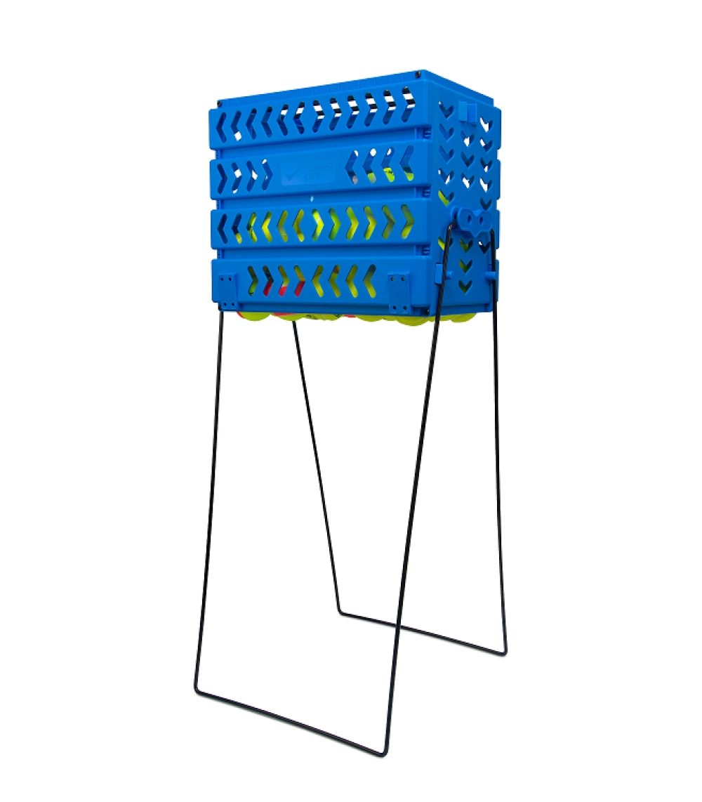 Корзина 80 мячей с колесами Tennis Life TL80BLUE синий