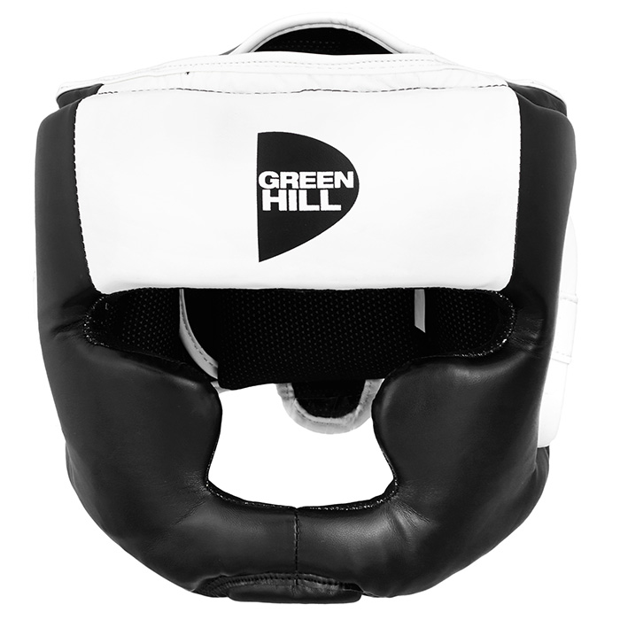 Боксерский шлем Green Hill Poise HGP-9015, черно-белый