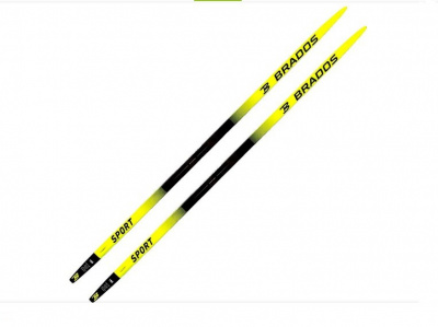 Лыжи беговые STC BRADOS LS Sport (желтый/черный)